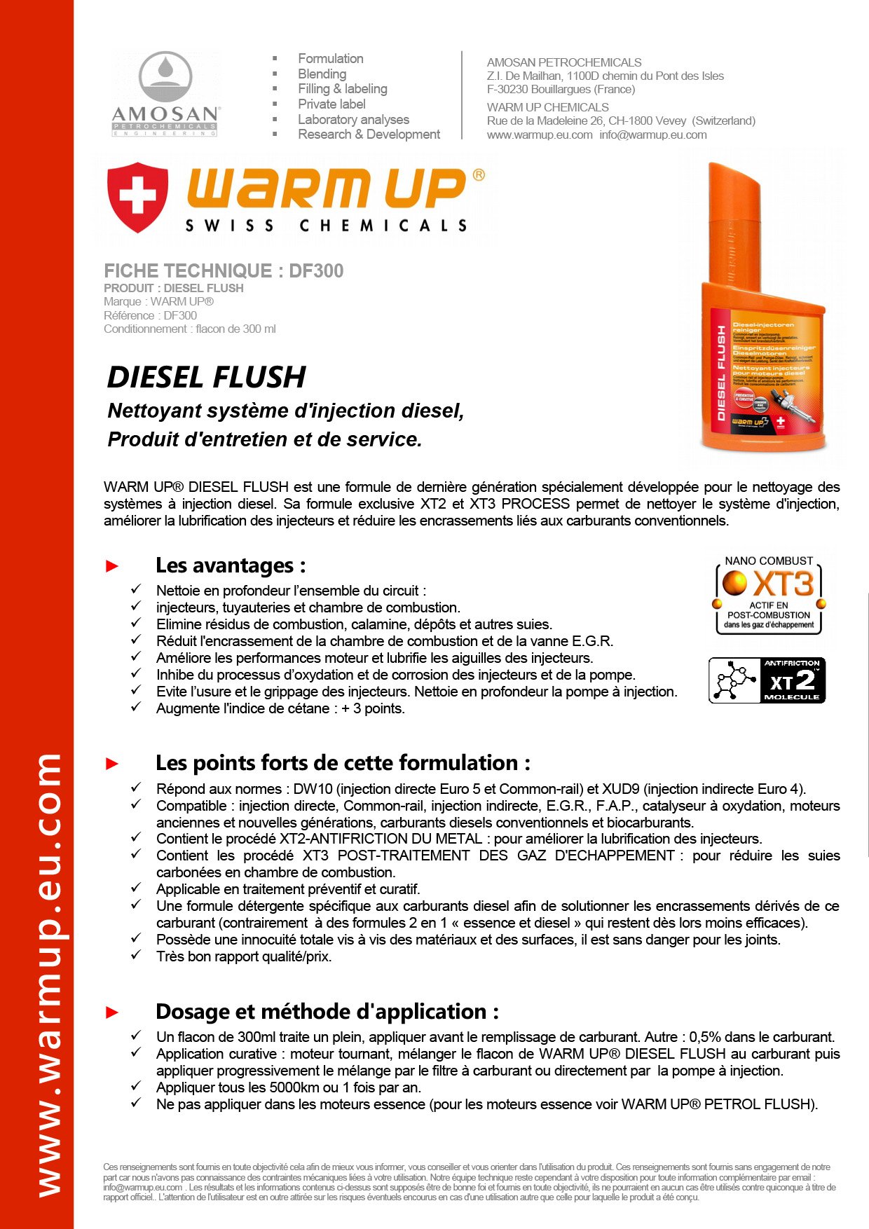 WARM UP EGR CONTROL nettoyant vanne EGR préventif et curatif